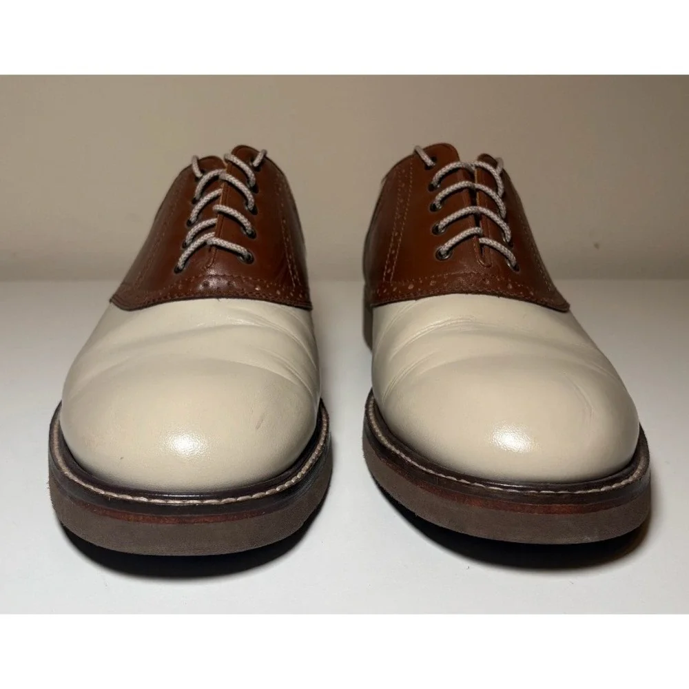 Brown And Cream Saddle Shoes | Jos A Bank | Men's Size 11